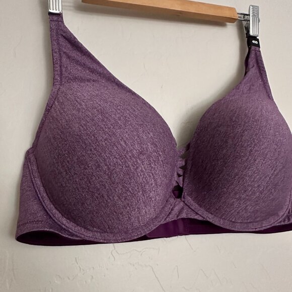 NWT Torrid Push-Up Plunge Bra 40D Purple Heather - Picture 8 of 9